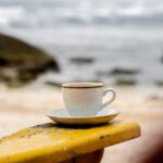 image of coffee at the beach