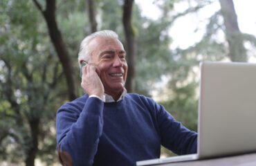 man on phone